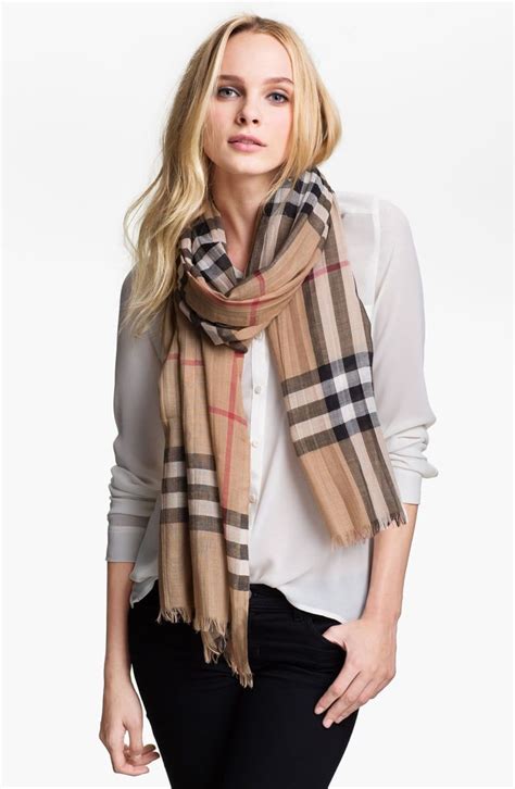 burberry wool and silk giant check scarf|classic check burberry scarf.